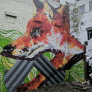 Wall mural of a fox